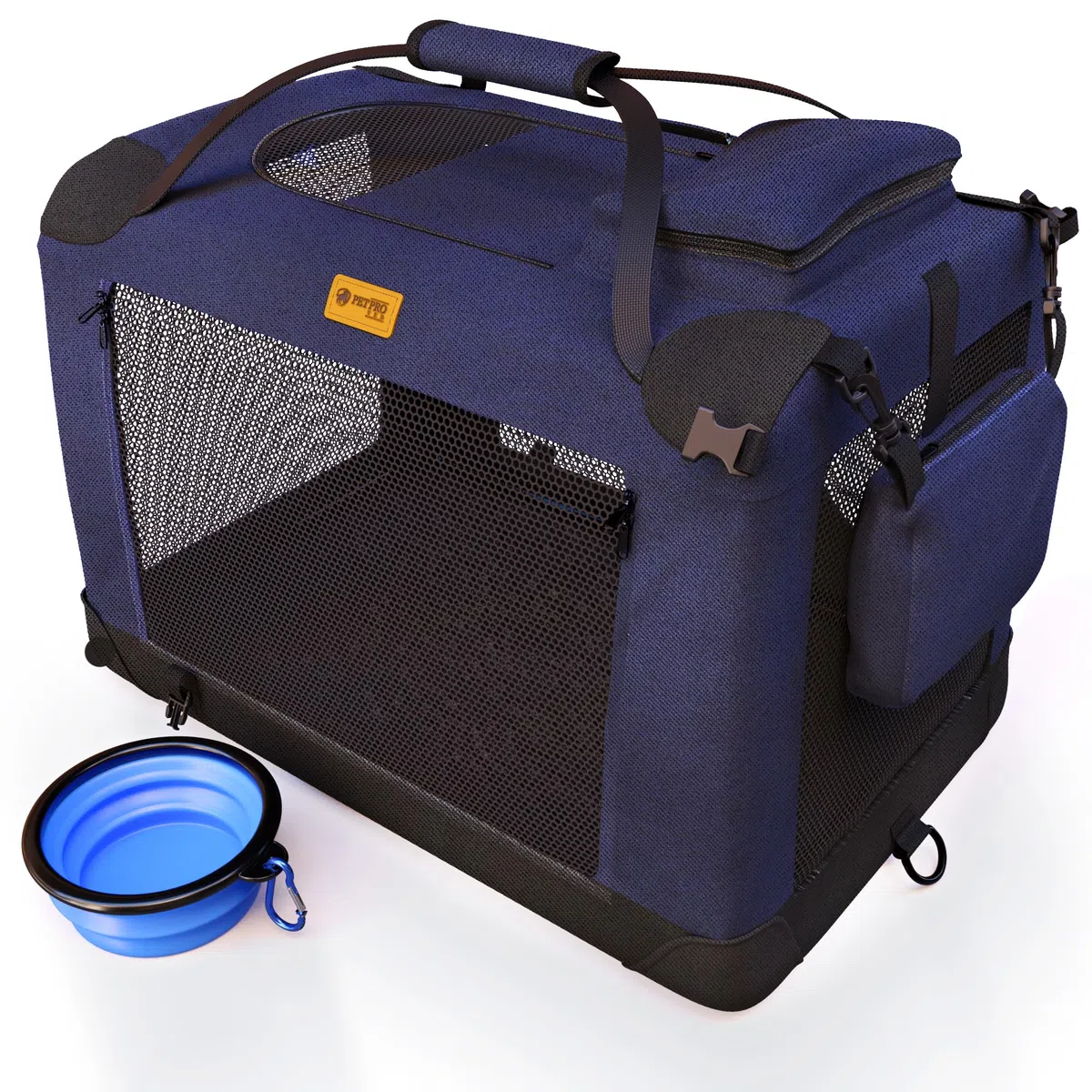 PetProved Dog Travel Crate Dog Carrier Pet Carriers for Dogs Large Dog Car Crate Carrier Collapsible Dog Crate Foldable Crates for Cars Travel Carriers