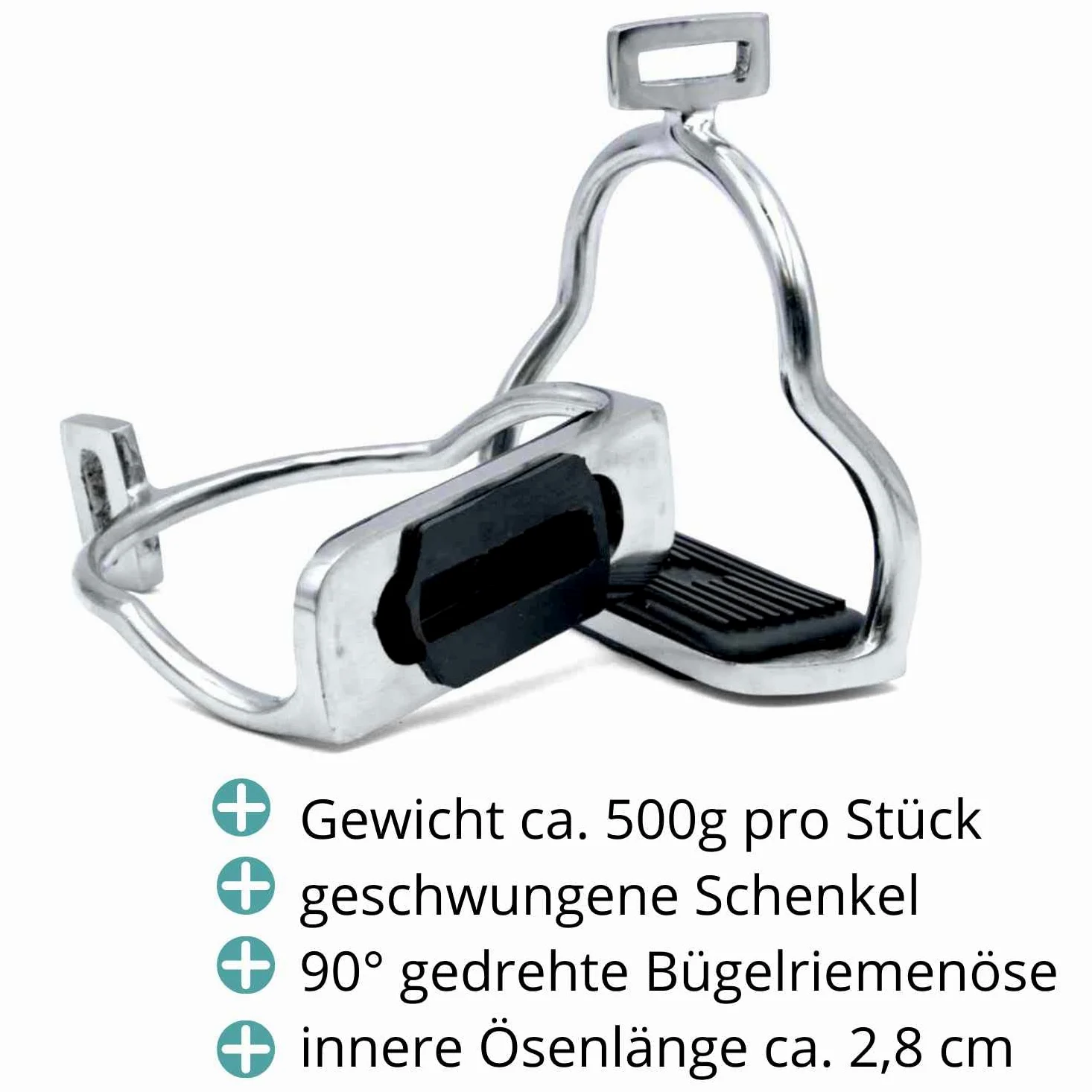 AMKA Edelstahl Island Isländersteigbügel Tölt Sicherheitssteigbügel 1 Paar