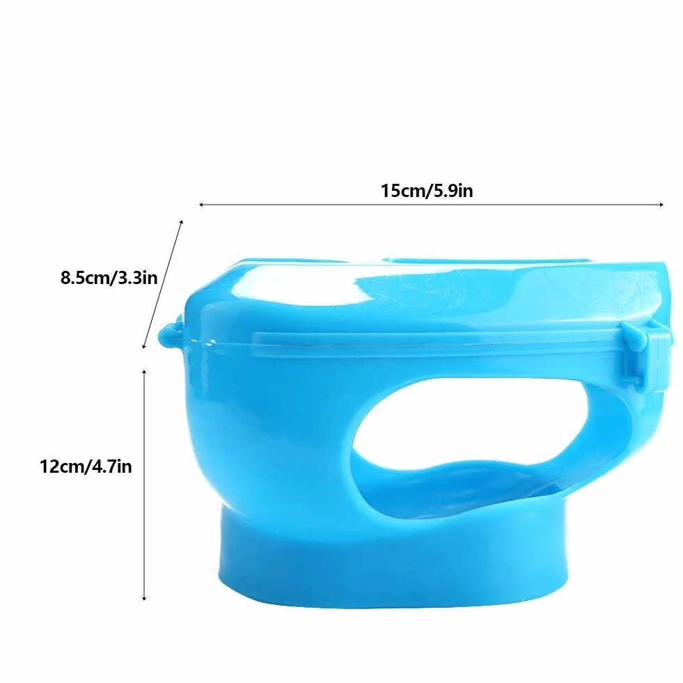 Tauben Injection Holder Vogel Kunststoff Festrahmen Feste Fütterungsbox für Einfache Fütterung von Tauben(blau )
