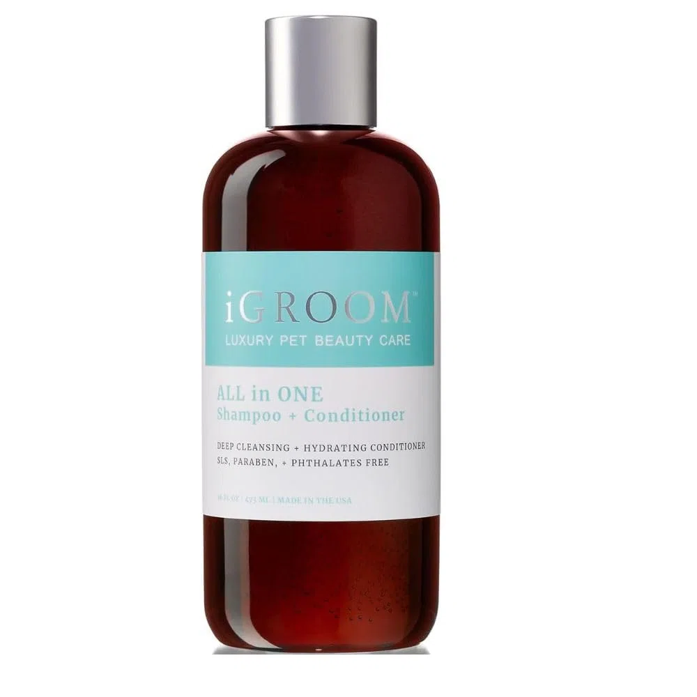 iGroom All In One Shampoo & Conditioner - Deep Cleansing & Hydrating, 475ml