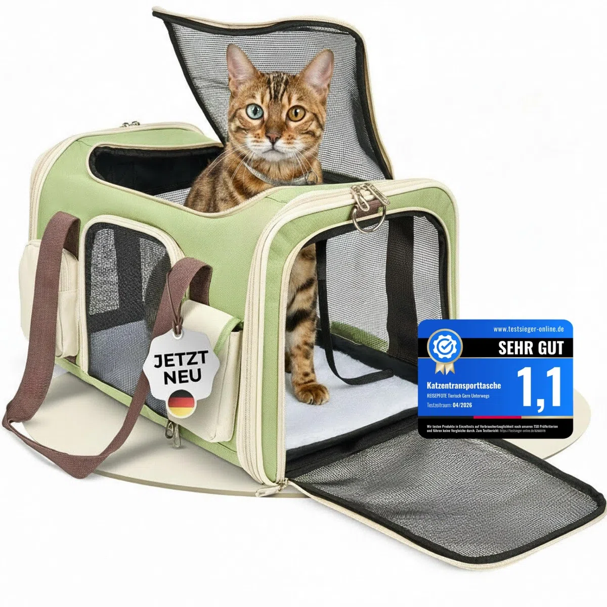 Katzentransportbox Hundetasche Kleiner Hund bis 10 kg [Faltbar] Transportbox Katze Hundebox Hundetragetasche Hundetransportbox Auto | Tragetasche aussuchen