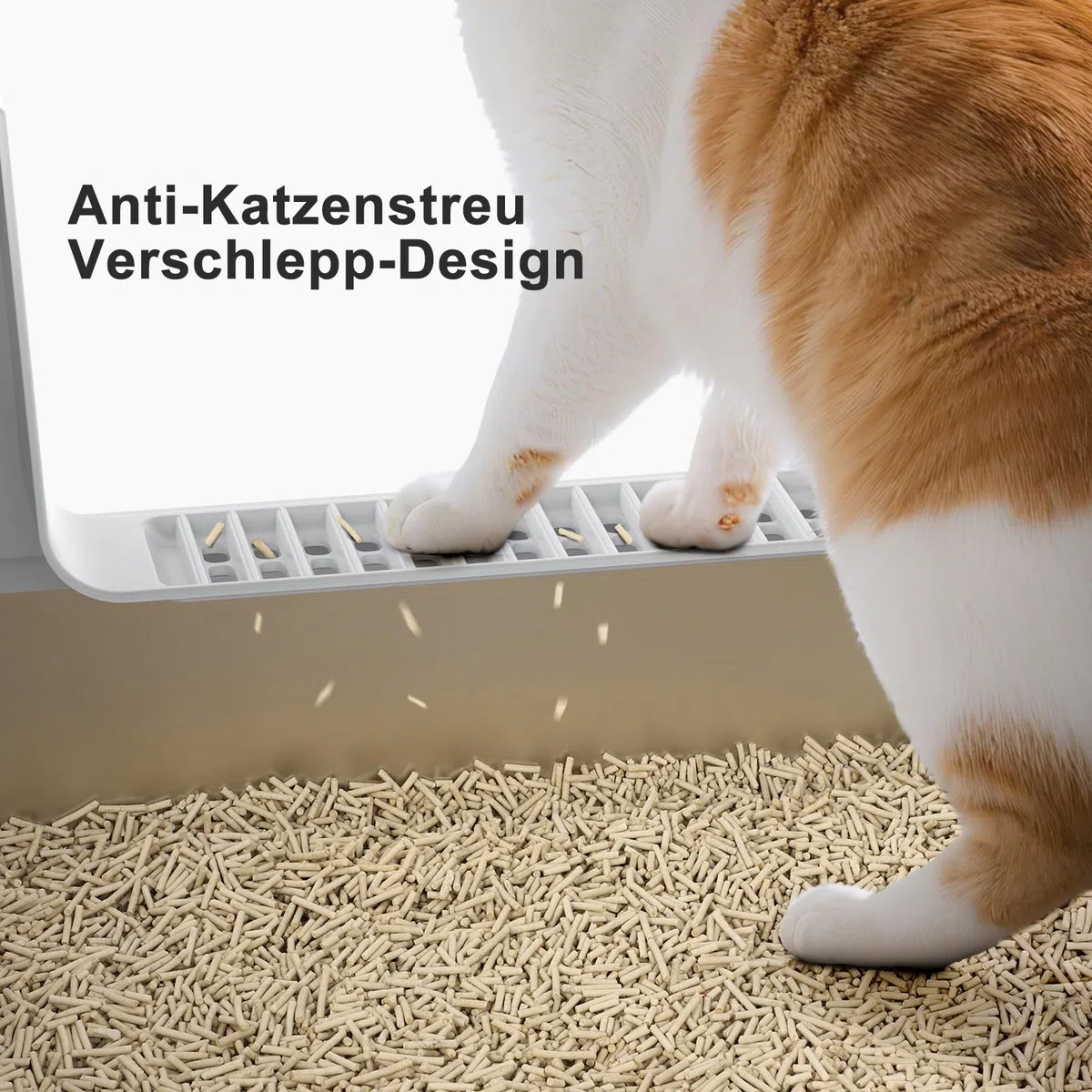 MIXJOY XXXL Katzenklo Edelstahl, Katzenklo Extra Groß 71x51x30 cm, Offene Katzentoilette Edelstahl Passend für Große Katzenrassen und Mehrkathenhaushalte, Großformatige Hochrand-Ausführung