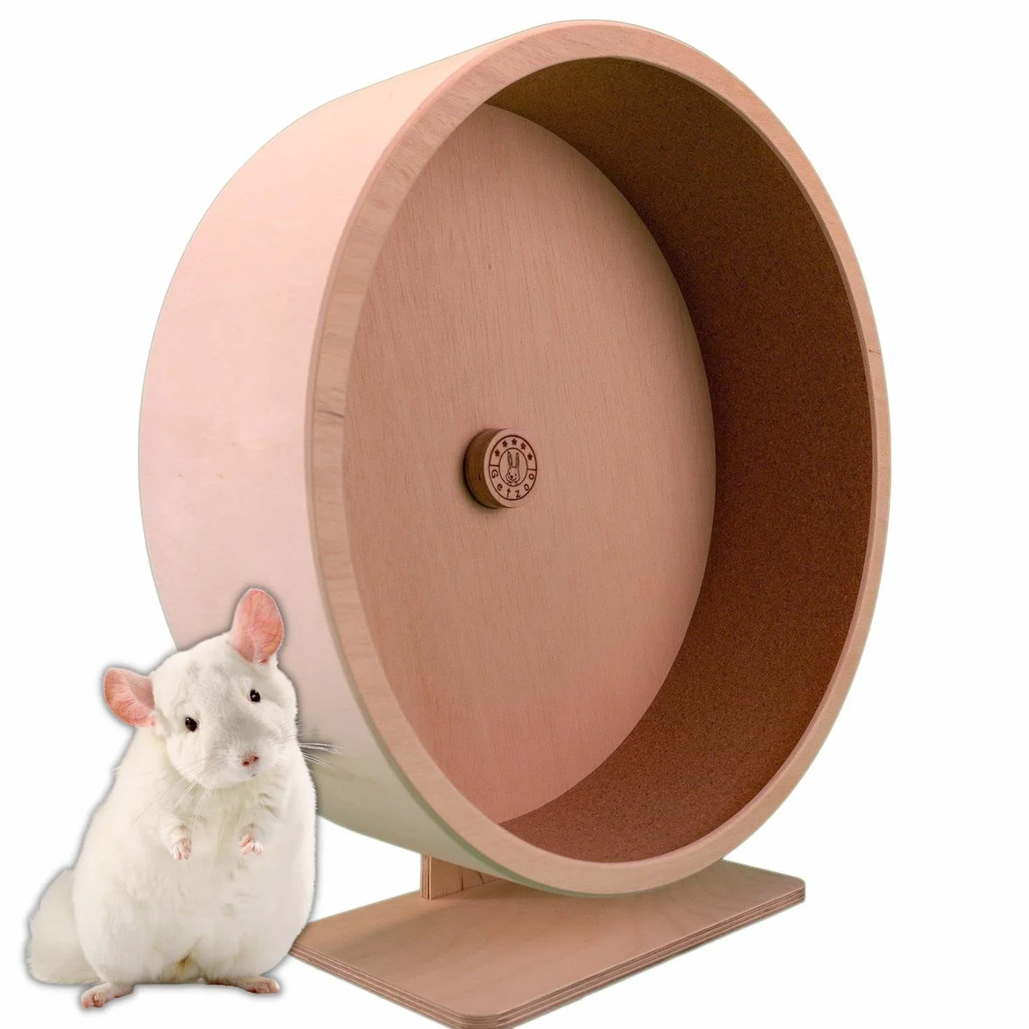 Getzoo Ø 42 cm Korklaufrad (Ø 40,4 cm Innen) mit austauschbarer Korkeinlage I Vielseitiger Einsatz I Hohe Sicherheit I Artgerecht und Komfortabel | Hohe Qualität | Geeignet für Degus und Rennmäuse