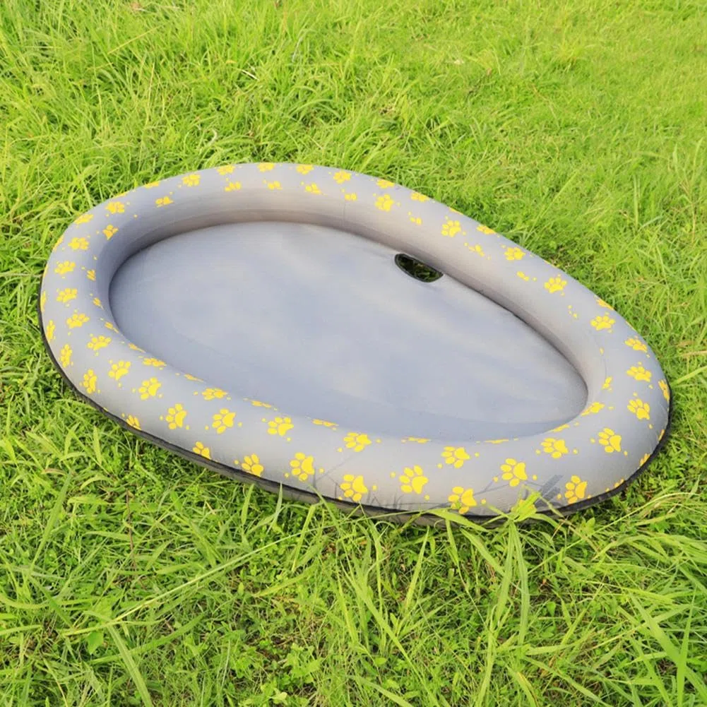 Hundeschwimmfloat - aufblasbare Floßplattform für Haustiere, Leichtgewichtige Board für Welpen | Stabile Poolmatte zum Abkühlen in Wasser, schwimmendes Loungebett für unterhaltsame, tragbare Sommerzub
