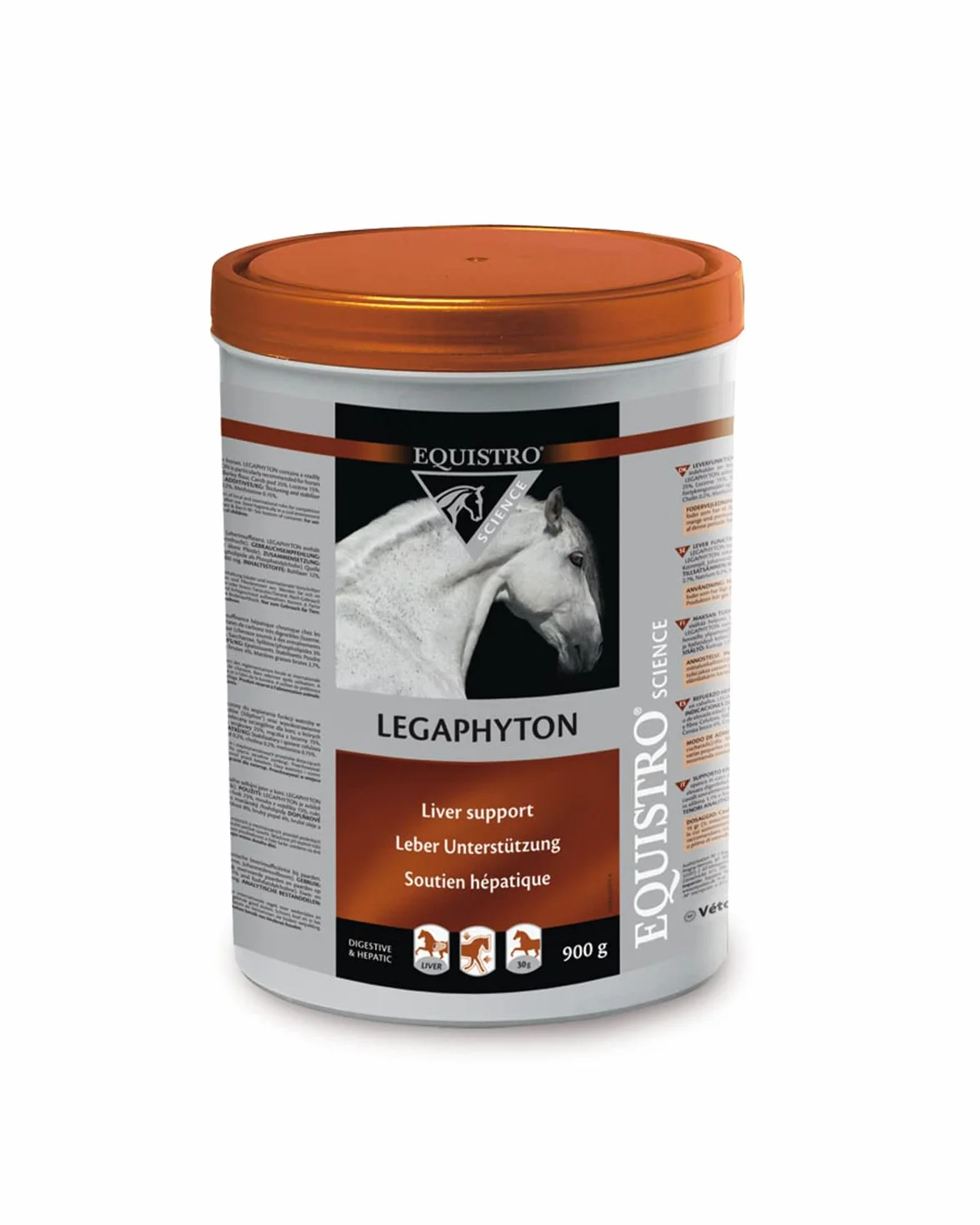 EQUISTRO® Legaphyton | Diät-Ergänzungsfuttermittel für Pferde | Zur Unterstützung der Leberfunktion bei chronischer Leberinsuffizienz | Pelletform | 900g