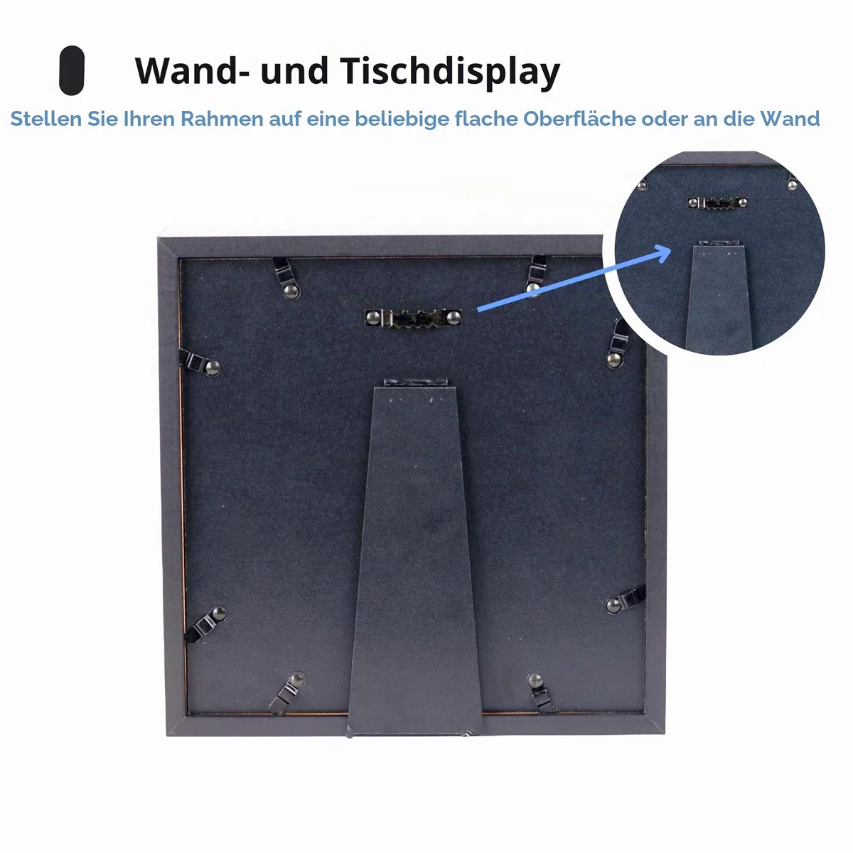 OtterPets Gedenkbilderrahmen für Hunde, 4 anpassbare Felder, 22,9 x 22,9 cm, Pfotenabdruck-Set für Hunde, Gedenkgeschenk bei Hundeverlust, Andenken-Set für Pfotenabdrücke