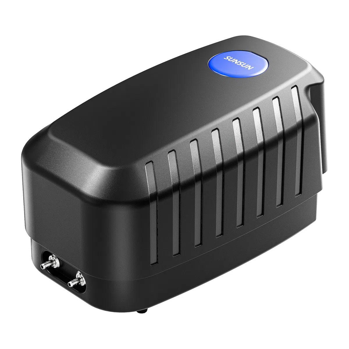 SunSun Cap Sauerstoffpumpe, Luftpumpe für Aquarium und Gartenteich, Teichbelüfter mit Luftausgängen, Belüftungspumpe mit Luftstein und Rückschlagventil