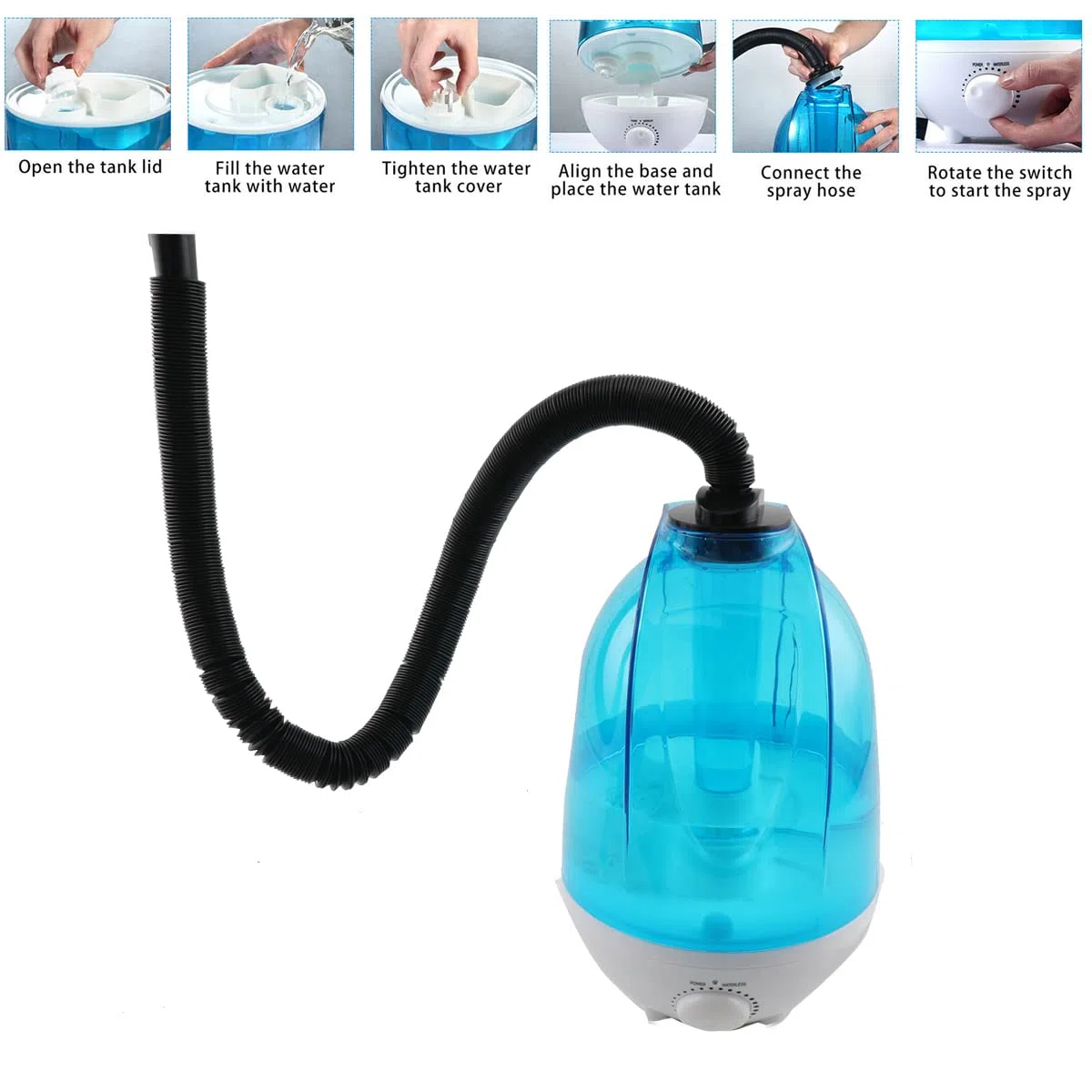 Reptilie Luftbefeuchter Terrarium,4L Reptilien Luftbefeuchter Nebelmaschine 300mL/h High Volume Fogger Terrarium Nebel Zerstäuber, Befeuchtung Klettern Pet Box für Vivarium,Reptilien,Amphibien