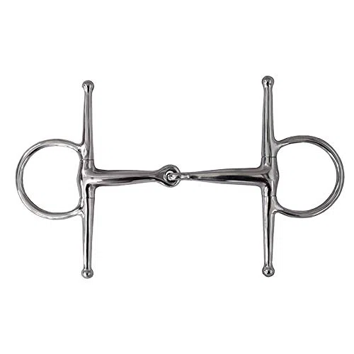 German Riding Schenkeltrense Edelstahl einfach gebrochen 13,5 cm