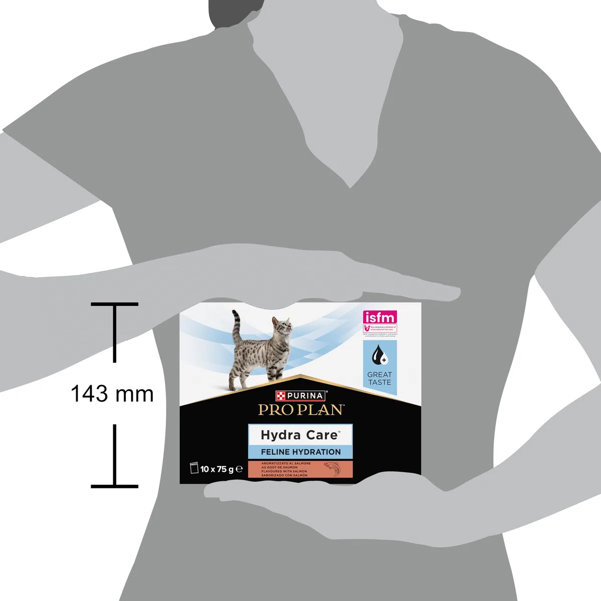 PURINA PRO PLAN Hydra Care für Katzen mit Flüssigkeitszufuhr, 6 Packungen à 10 x 75 g - (6 Packungen, Lachsgeschmack)