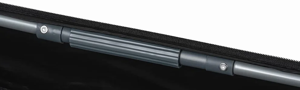 Knuffelwuff Faltbare Hundebox Auto Transportbox mit Aluminiumgestell für den Kofferraum L 76x51x48cm