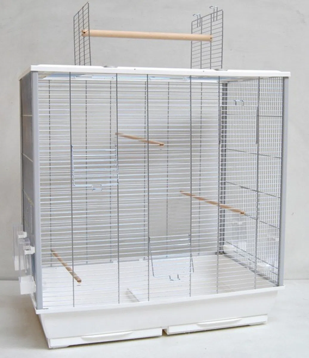 Großer Vogelkäfig Wellensittich Kanarien Großsittich mit Freisitz