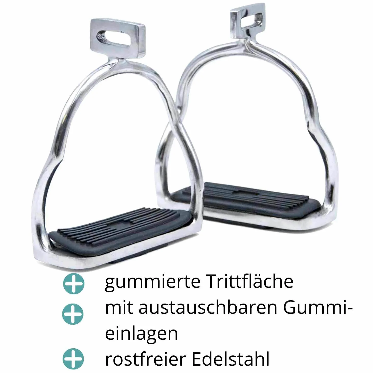 AMKA Edelstahl Island Isländersteigbügel Tölt Sicherheitssteigbügel 1 Paar