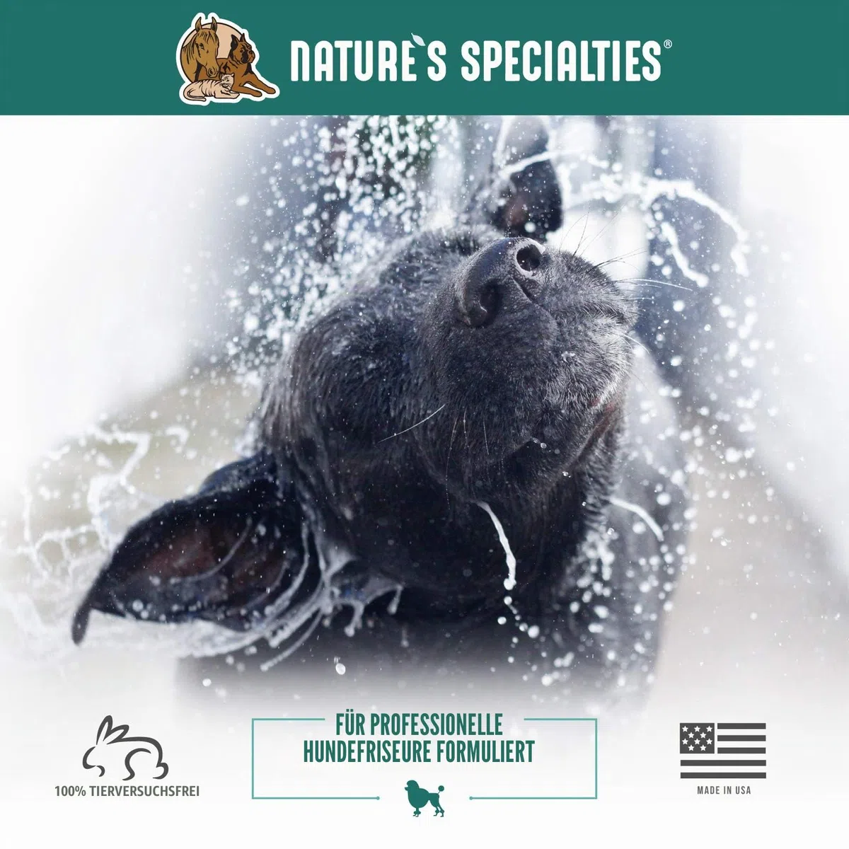 Nature's Specialties EZ Shed Conditioner für Hunde - Entfernt Unerwünschte Haare & Befeuchtet die Haut - Verringert das Scheuern - Pflegt das Fell des Hundes - Herrlicher Duft, 473ml