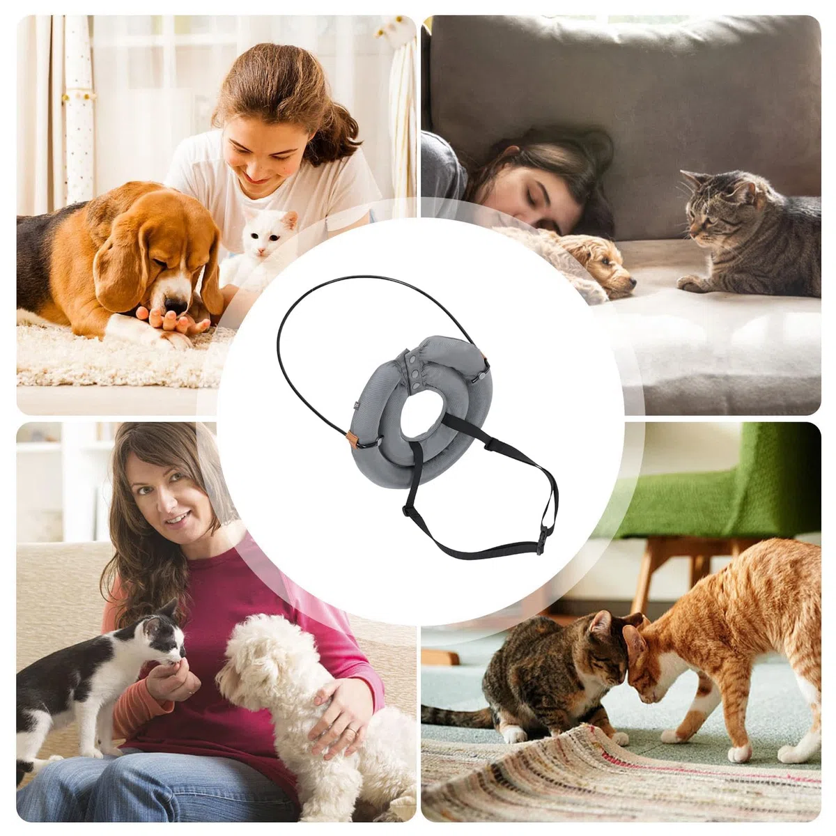 Halo-Leitgerät Blinde Hunde, Schutzhalsband for Blinde Hunde, Effektive Barriere for Sichere Navigation Und Stärkung des Selbstvertrauens Bei Hunden(XX-Large)