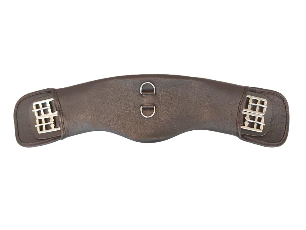 Nappa Leder Mondgurt Kurzgurt Flow Anatomic gepolstert Größe Braun 55 cm