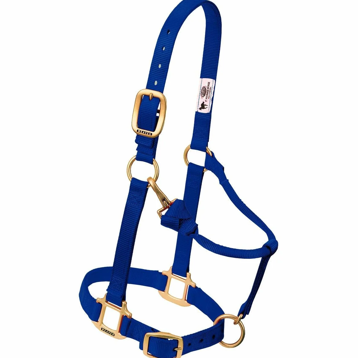 Weaver Leather Original Verstellbares Pferdehalfter, Nylon, groß, Marineblau