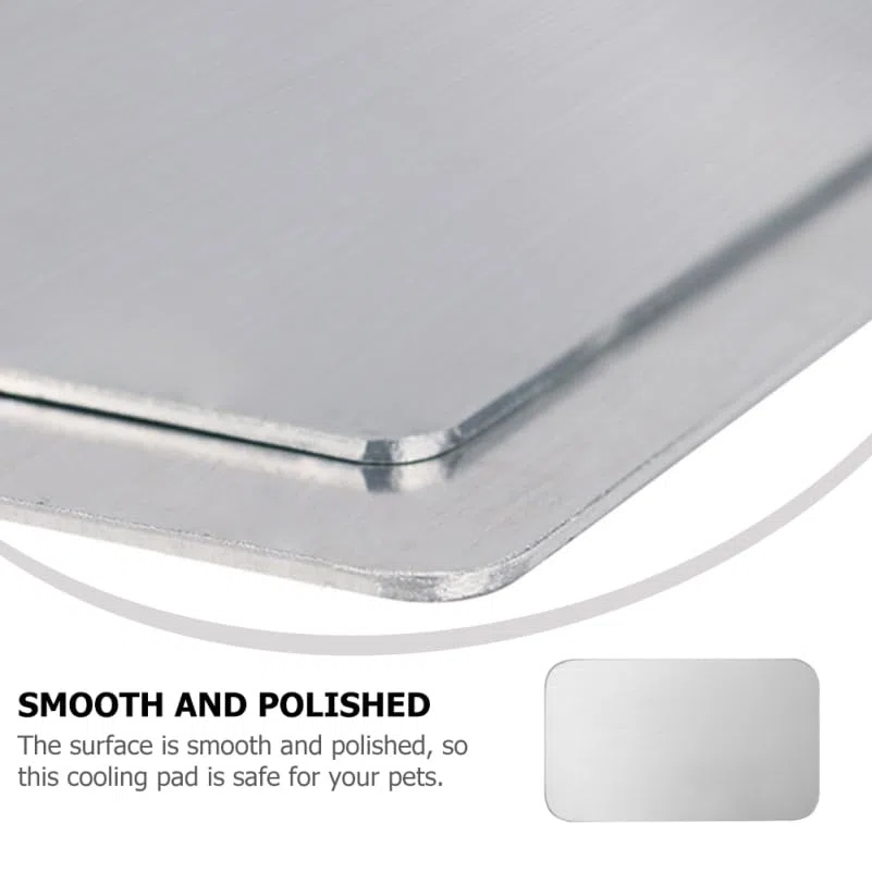 Aluminium Kühlmatte Für Kleine Haustiere Verschleißfestes Kühlpad 30x20cm Große Kühlunterlage Für Kaninchen Hamster Chinchillas Sommer Haustierzubehör
