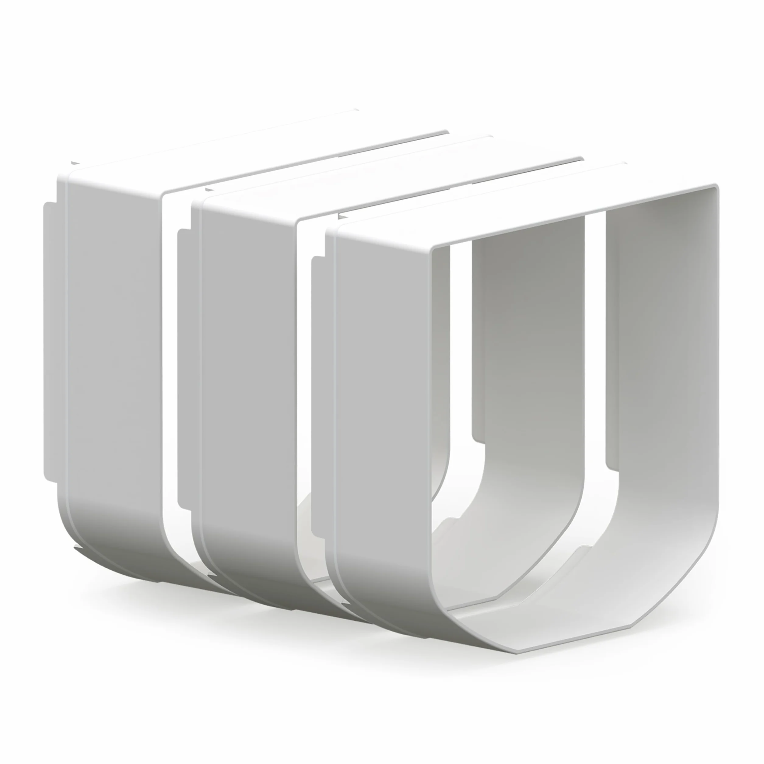 SureFlap SureFlap Mikrochip Katzenklappe Tunnel Extender, 50 mm, Weiß, Kunststoff, Katzen, Katzenklappe Tunnel Extender, Wandinstallationszubehör (3 Stück)