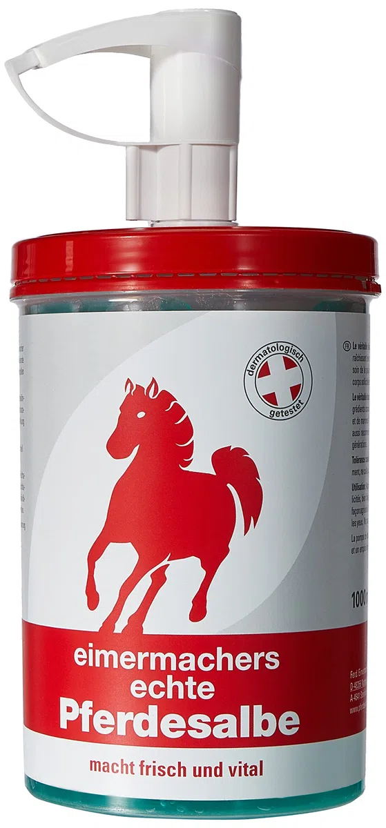 Eimermacher 321544 EimermachersPferdesalbe 1000ml Dose mit Spender