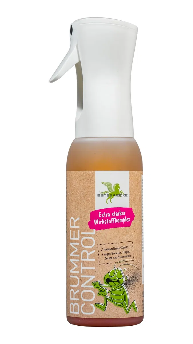 Bense & Eicke BrummerControl 500 ml Insektenschutzspray für Pferde gegen Bremsen, Mücken und Zecken, ohne Farbstoffe und Konservierungsmittel, Made in Germany