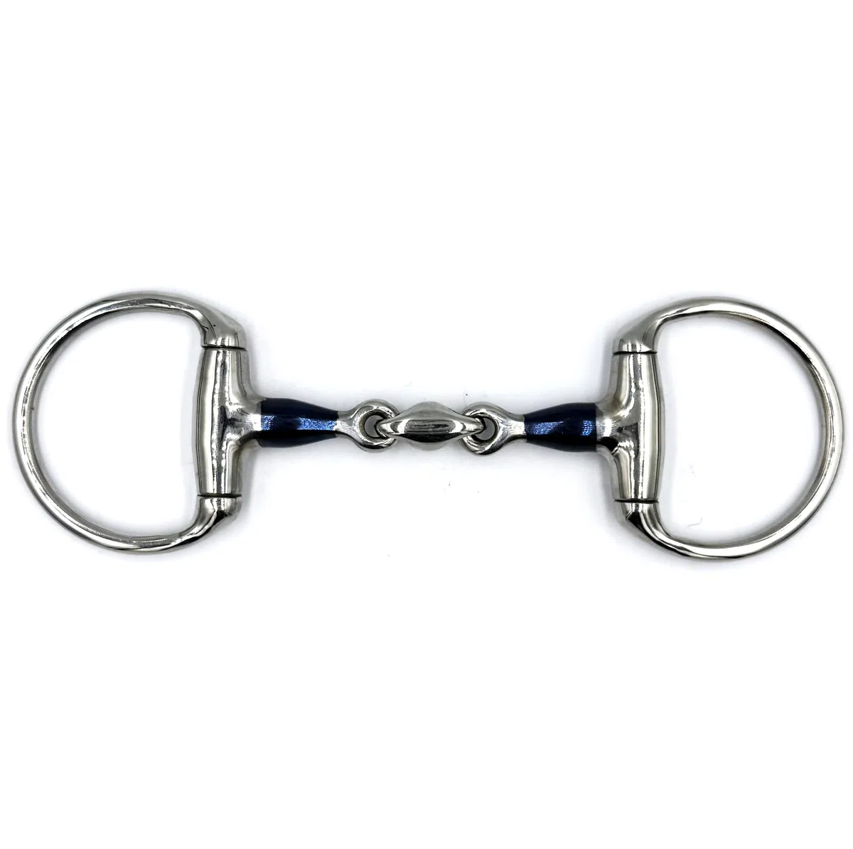 ES0283 Gebiss Sweet Iron Olivenkopfgebiss Olivenkopftrense Doppelt Gebrochen aus Edelstahl Ringdurchmesser 70 mm Gebissstärke 14 mm (12.5 cm)