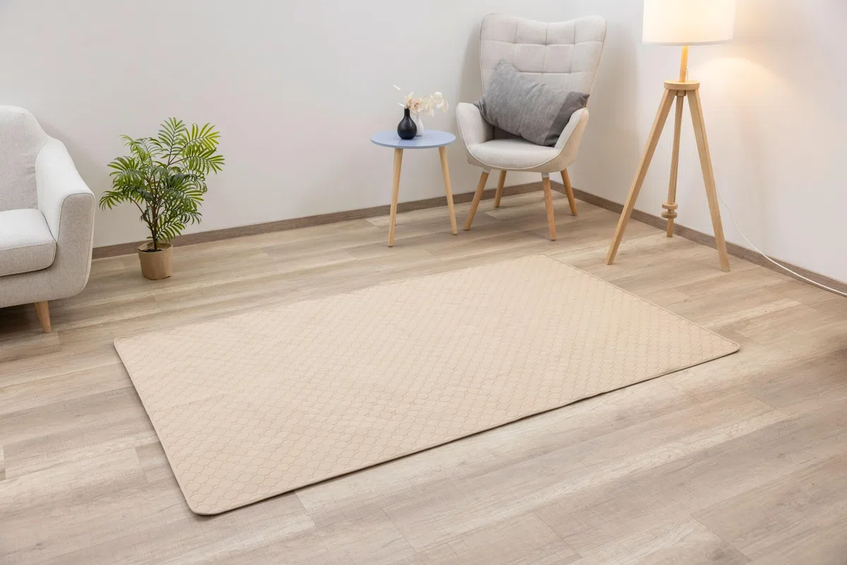 Kerbl Pet Waschbare Urinunterlage, braun, 200x120 cm, Kaninchenunterlage, Nagerunterlage, Polyester, Kaninchen, Nager