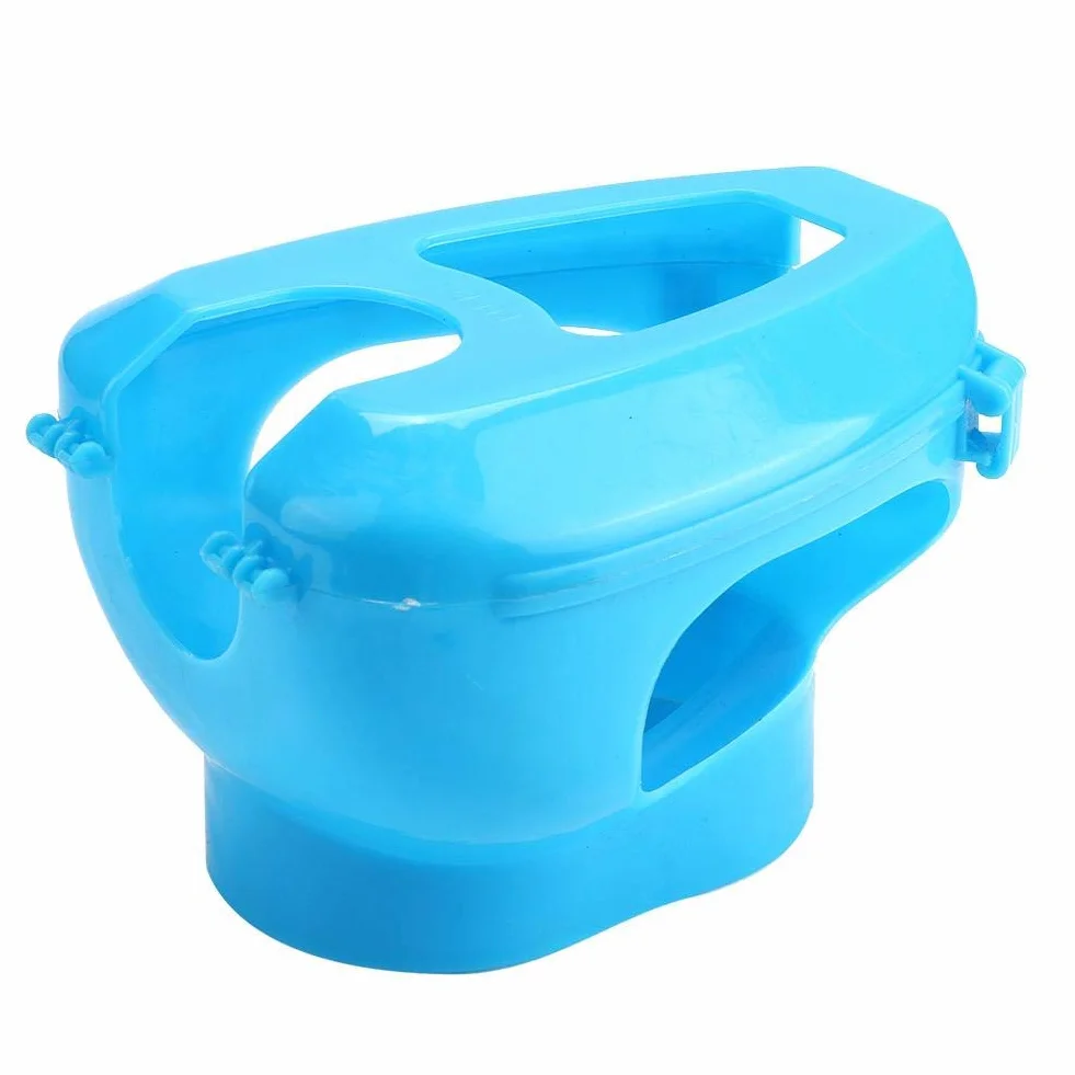Tauben Injection Holder Vogel Kunststoff Festrahmen Feste Fütterungsbox für Einfache Fütterung von Tauben(blau )