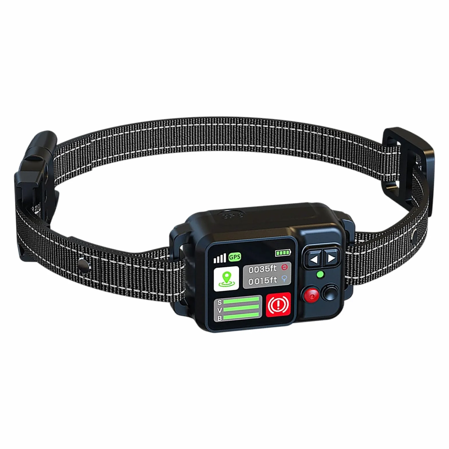 Kabelloses Hundezaunsystem mit GPS-Halsband kreisförmiger Grenze für sicheren Außenbereich bis 2000 Meter Reichweite