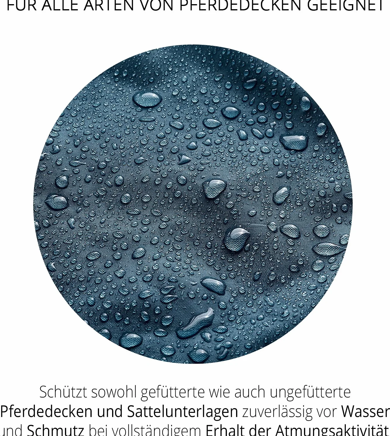 Pferdedecken Spray-On Imprägnierung - 2,5 Liter Kanister - atmungsaktiv und nachhaltig - für alle Arten von Tier- und Pferdedecken