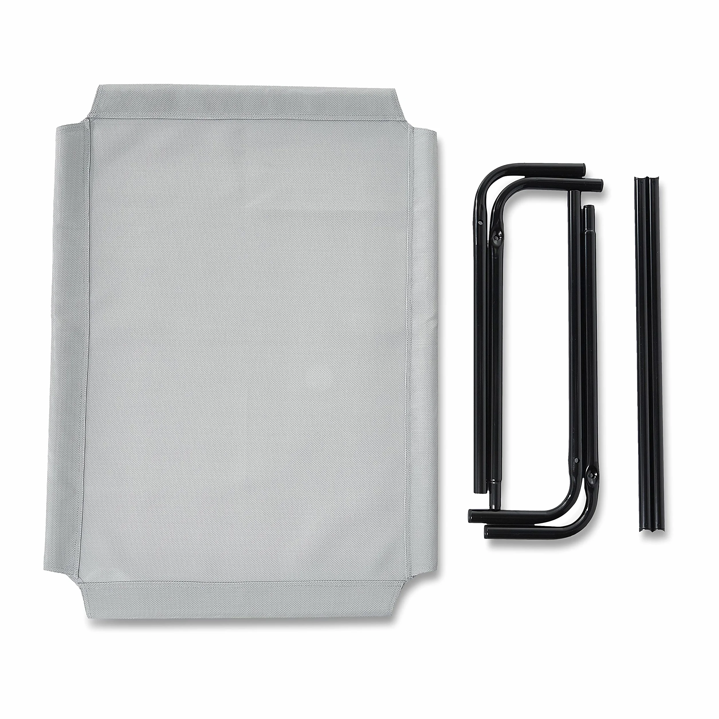 Amazon Basics Kühlendes erhöhtes Hund Haustierbett, M, Grau, L 110 x B 65 x H 19 cm