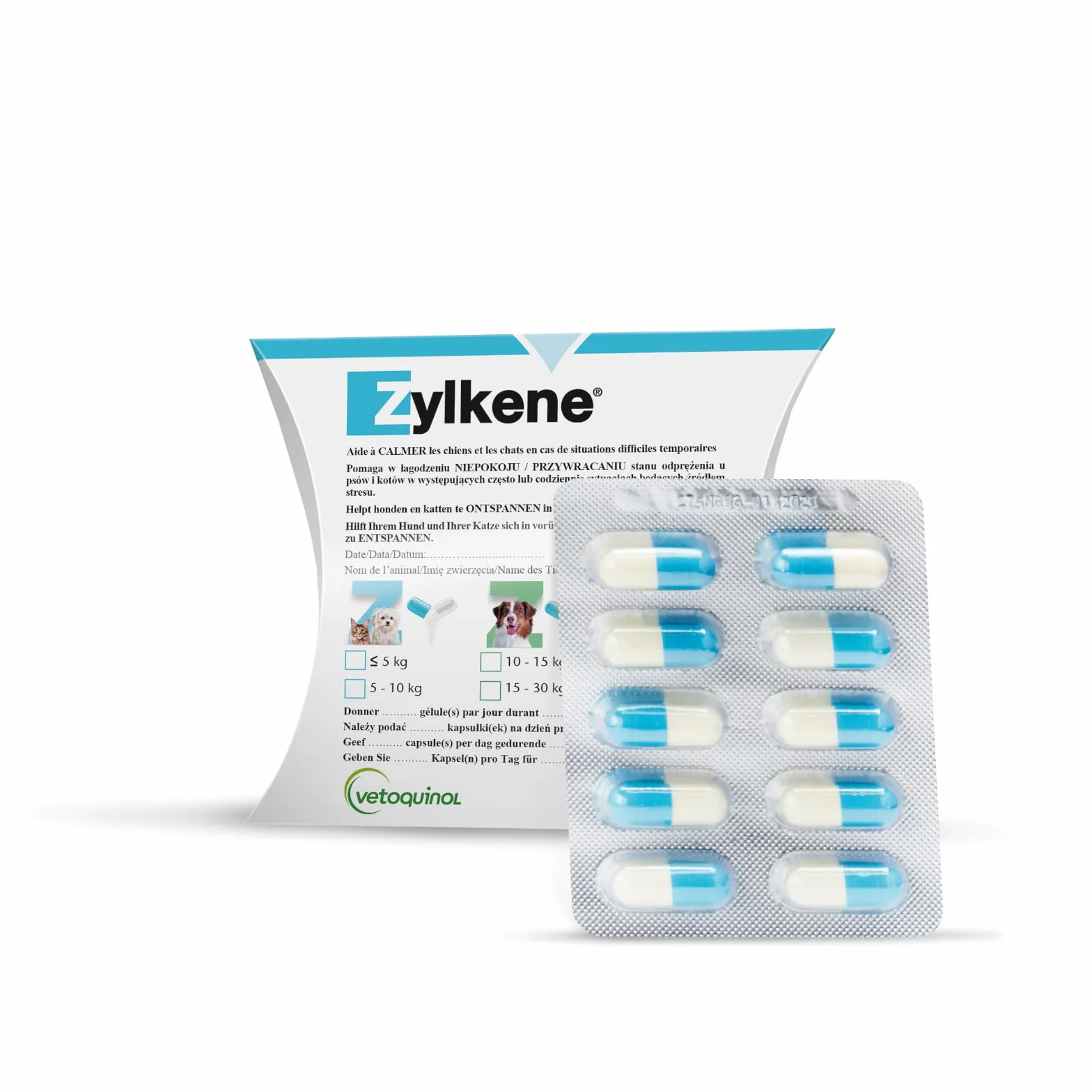 Zylkene 75 mg - 100 Kapseln (Katzen und kleine Hunde)