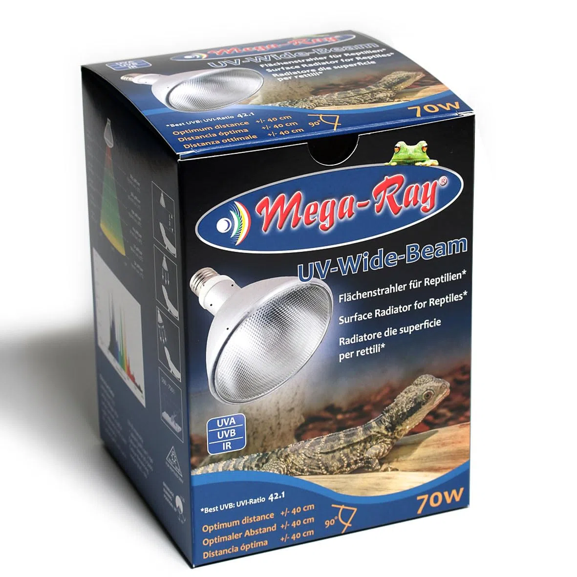 Mega Ray HID-Lampe (UV-Lampe) 70 Watt ( Wide Beam / 90°Grad)